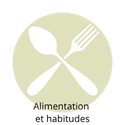 Illustration représentant l'alimentation et les habitudes alimentaires pouvant influencer les troubles digestifs.