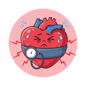 Illustration représentant la santé cardiovasculaire et métabolique pouvant être influencée par l'alimentation.