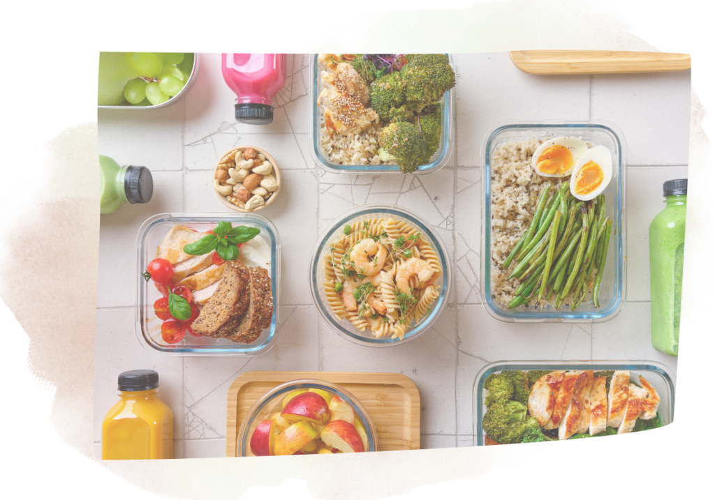Plats variés illustrant une alimentation équilibrée dans une démarche de perte de poids durable