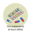Illustration représentant la prise en compte des traitements pouvant influencer les besoins nutritionnels.